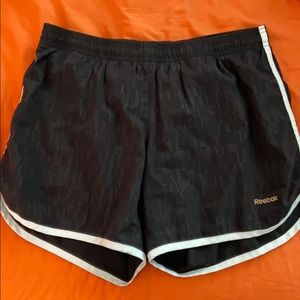 Reebok black running shorts